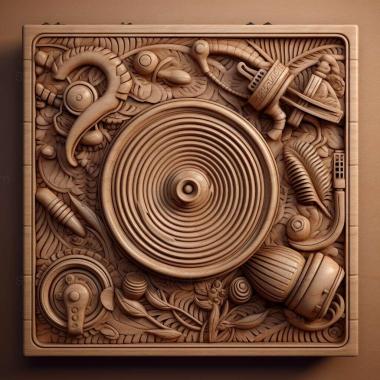 Patterns and decorations stl set radio 4 3d model